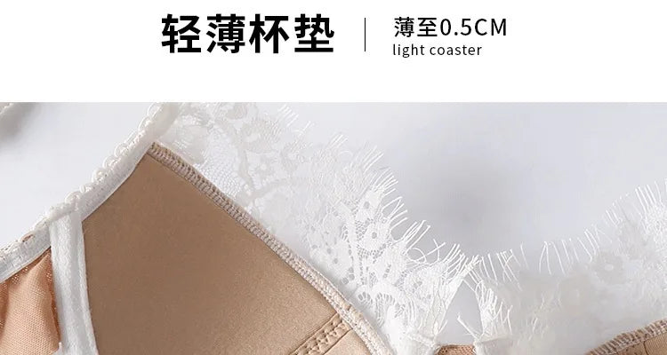 Lace Bralette Set French Triangle Bra Cotton Wireless Sleep Bra Feminine Comfort Bras Straps Sexy Comfortable Intimates