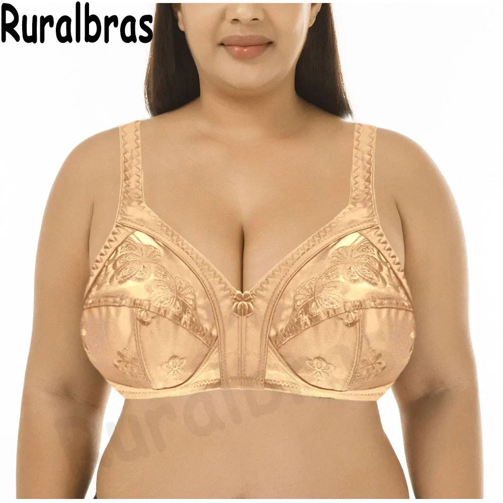 2033 Top push up bras for women seamless wire free bra sexy lace full coverage lingerie 50 48 46 44 42 40 38 36 C D E F G cup bh