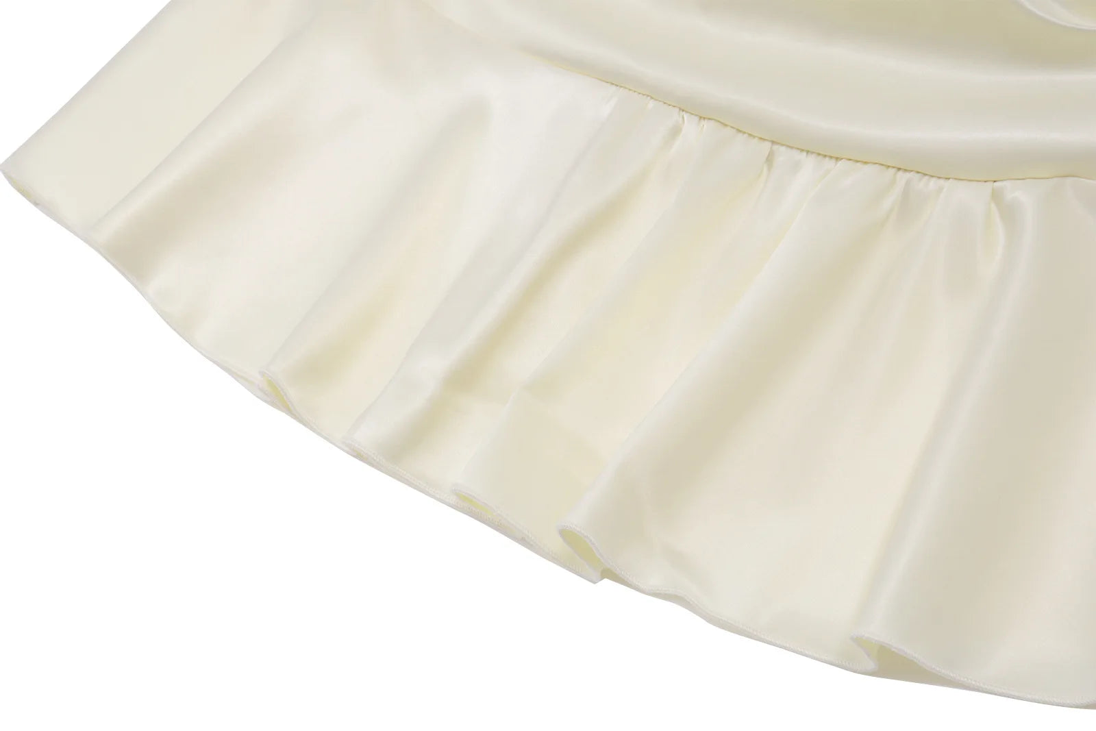 Elegant Women's Matching Sets Two Piece Outfits 2 Pieces Set For Woman French Slim Top Skirts Ruffles Solid Color Straps Pleated