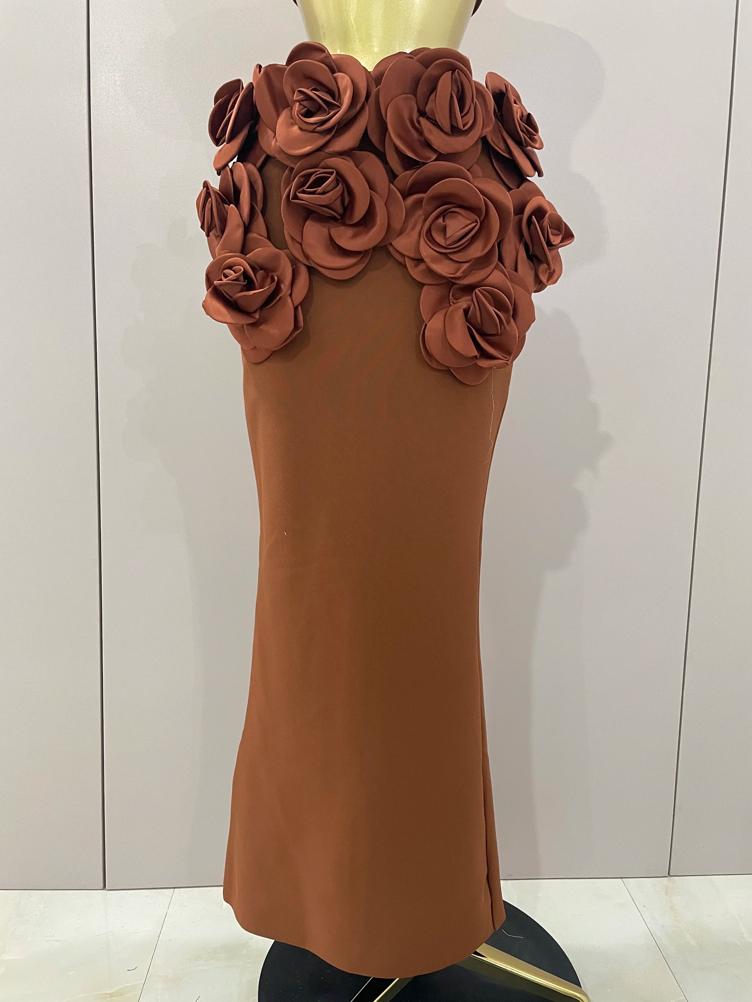Sexy Camisole Floral Bandage Long Skirts 2-Piece Set 2025 Women Celebrity Elegant Party Cocktail Prom Gown Nightclub Outfit