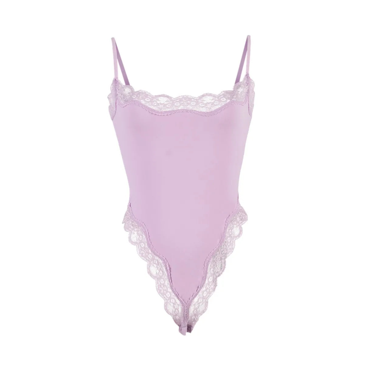 Meet'r Lace Camisole Bodysuit Lingerie Ladies Lace-edged Sexy Body-shaping Shapewear G-string Inner Tight Corset Underwear