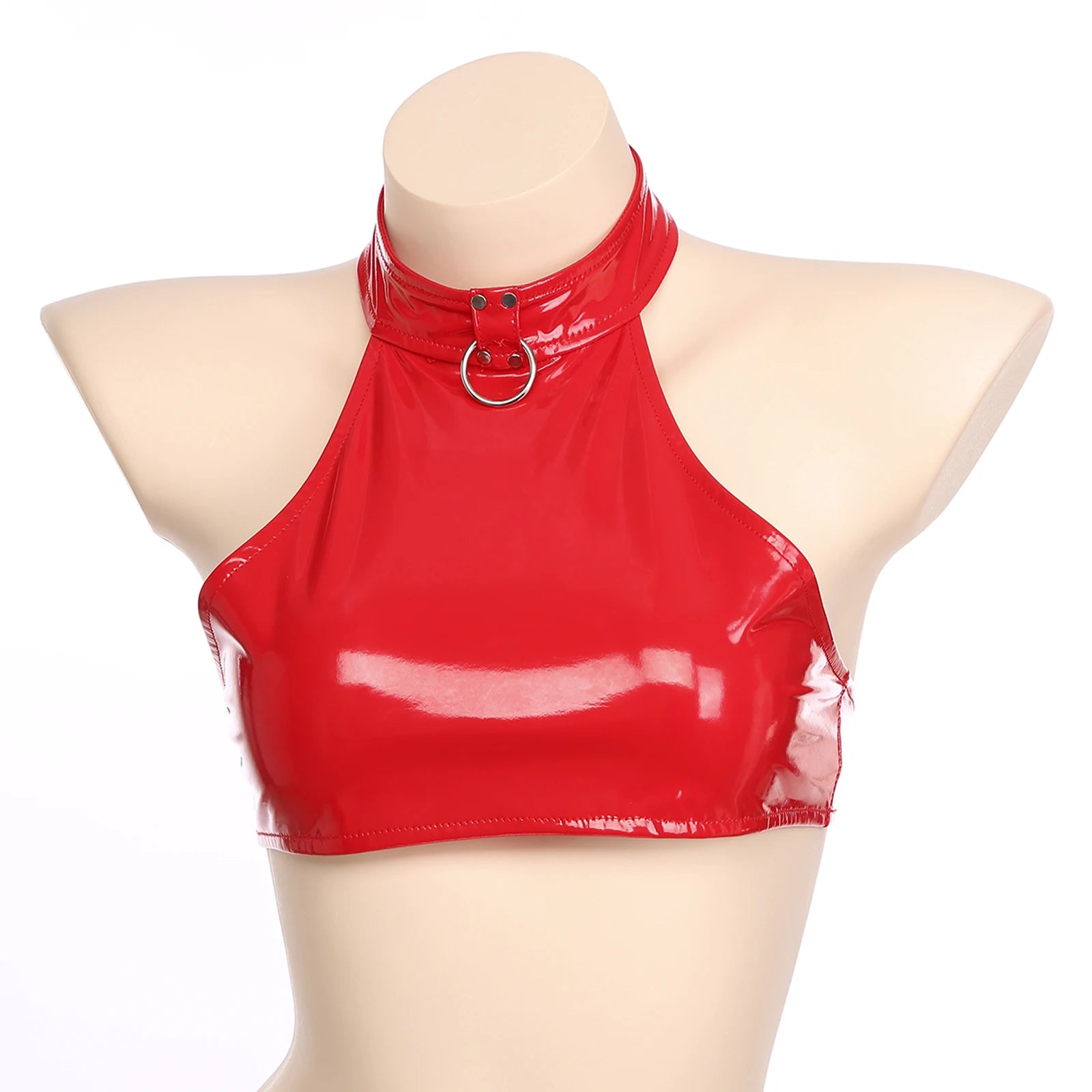 Two-Piece Female Lingerie Set Women Latex Nightclub Outfit Night Club Hot Girl Rave Festival Pole Dance Show Babydoll Costume