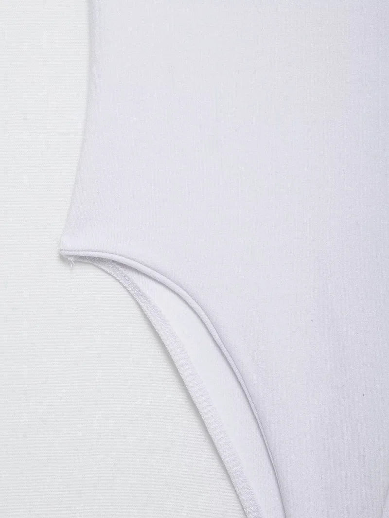 White Body Woman Slip Jumpsuits Sexy Bodys for Women Black Backless Lingerie Bodysuit Women Bustier Sleeveless Tops