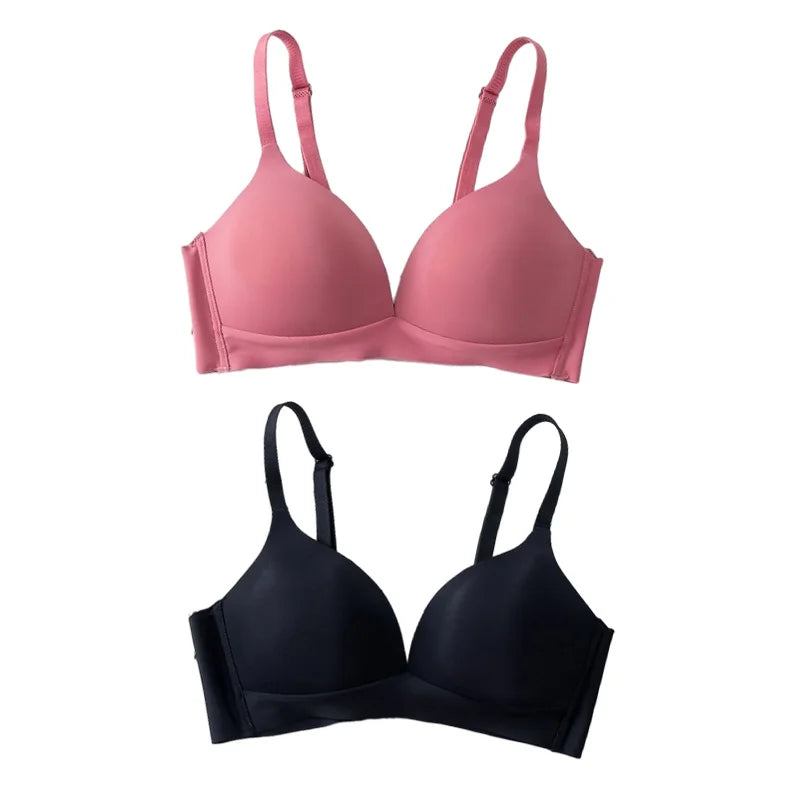 Seamless Bras for Women Japanese Style Wireless Underwear No Steel Ring Bralette 3/4 Cup Glossy Bra Female Lingerie