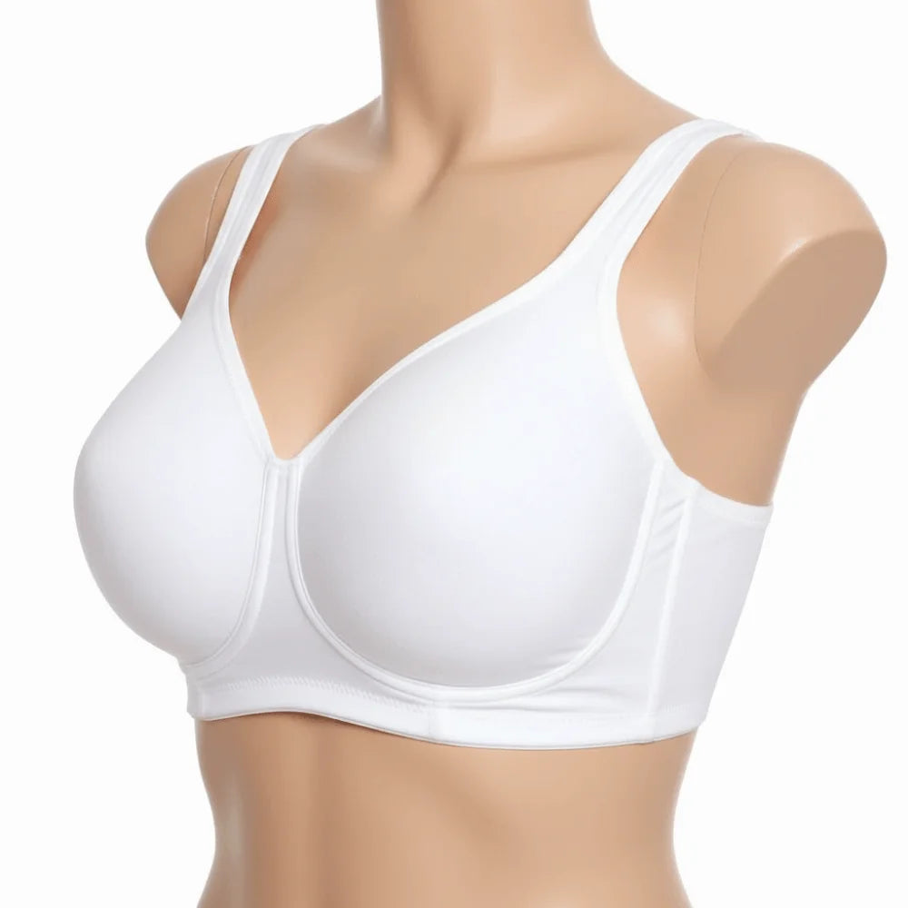 Breathable Adjustable Wireless Bra Tank Top Style Push-Up Seamless Bra Anti-Sagging Plus Size Deep V Bra Women