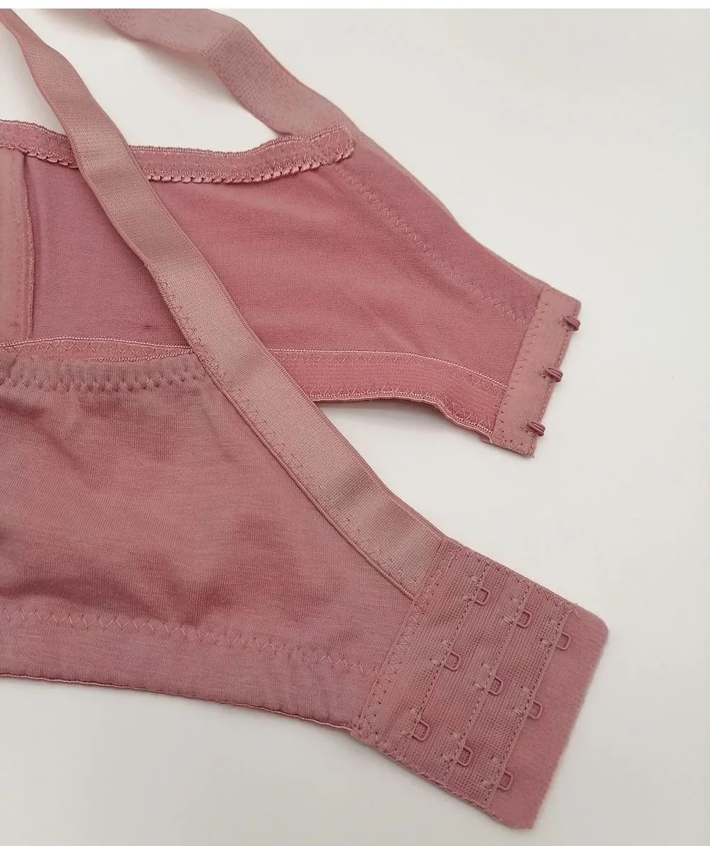 Ruralbras Minimizer Push Up Bras For Women Wireless Full Coverage Cotton Bra Seamless Top Plus Size 38 - 50 C D E F Cup BH C01