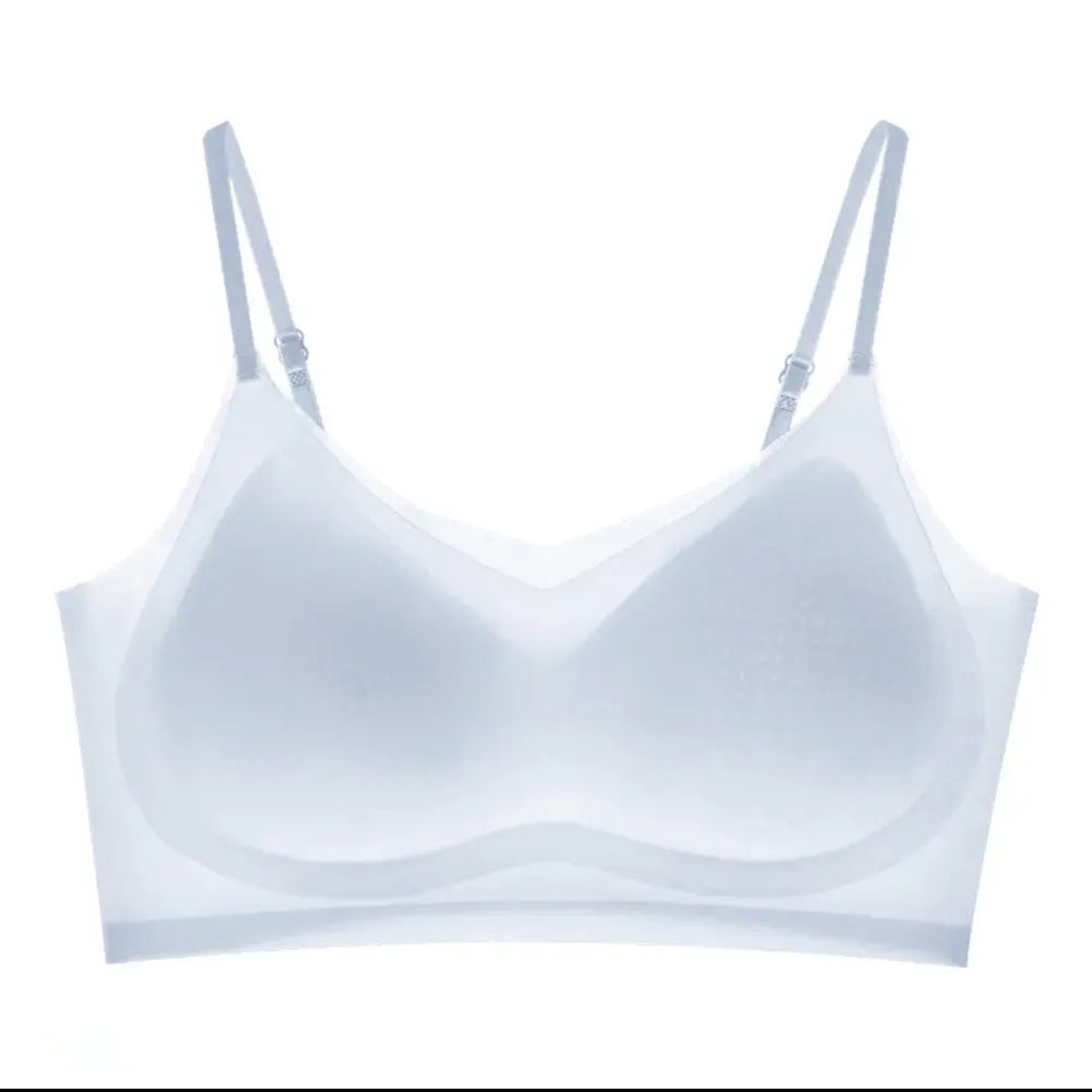 Breathable Close-fitting Seamless Bra Anti-sagging Shockproof Brassiere for Women Beautiful Back Wireless Deep V Bra Lady