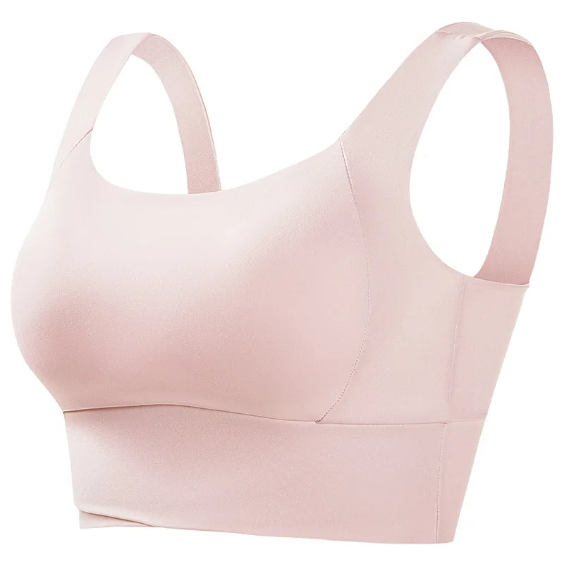 Sport Bras for Women GYM Running Yoga Beauty Back Vest Tank Tops Lager Size Wire Free Push up Padded Shock Absorption Bralette