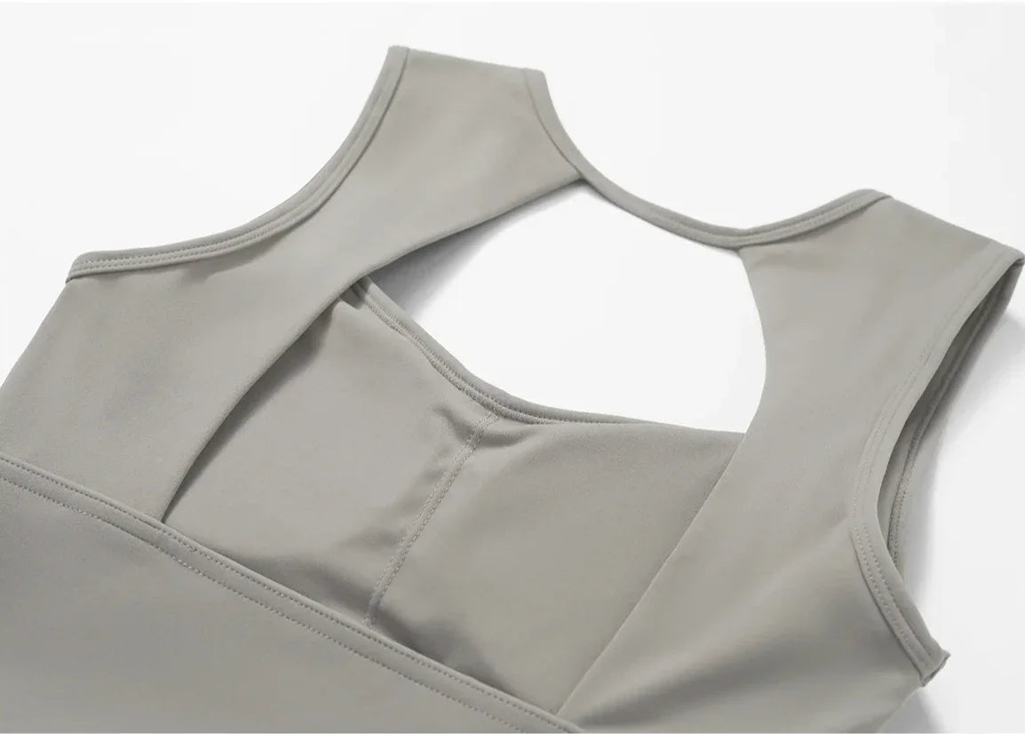 Sexy Sports Bras Women Fitness Vest High Strength Sports Tops Backless Yoga Bra Running Fitness Breathable Shockproof Yoga Bra
