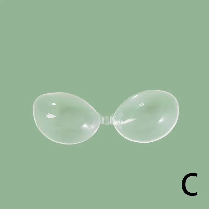 New Transparent Self-Adhesive Silicone Chest Stickers Invisible Push Up Sexy Strapless Bras for Women Sticky Wedding Bikini Bra
