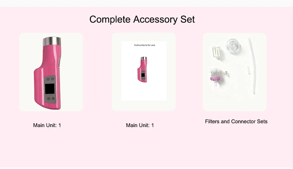Vacuum Activated Hyaluronic Acid Beauty Gun Negative Pressure Moisturizing Microcrystal Pen Beauty Tool