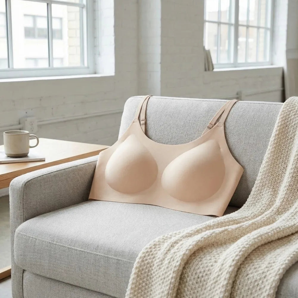 Traceless Wireless U Bra Gathered Breasts Shockproof Brassiere for Women Anti-sagging Comfortable Seamless Bras Sport