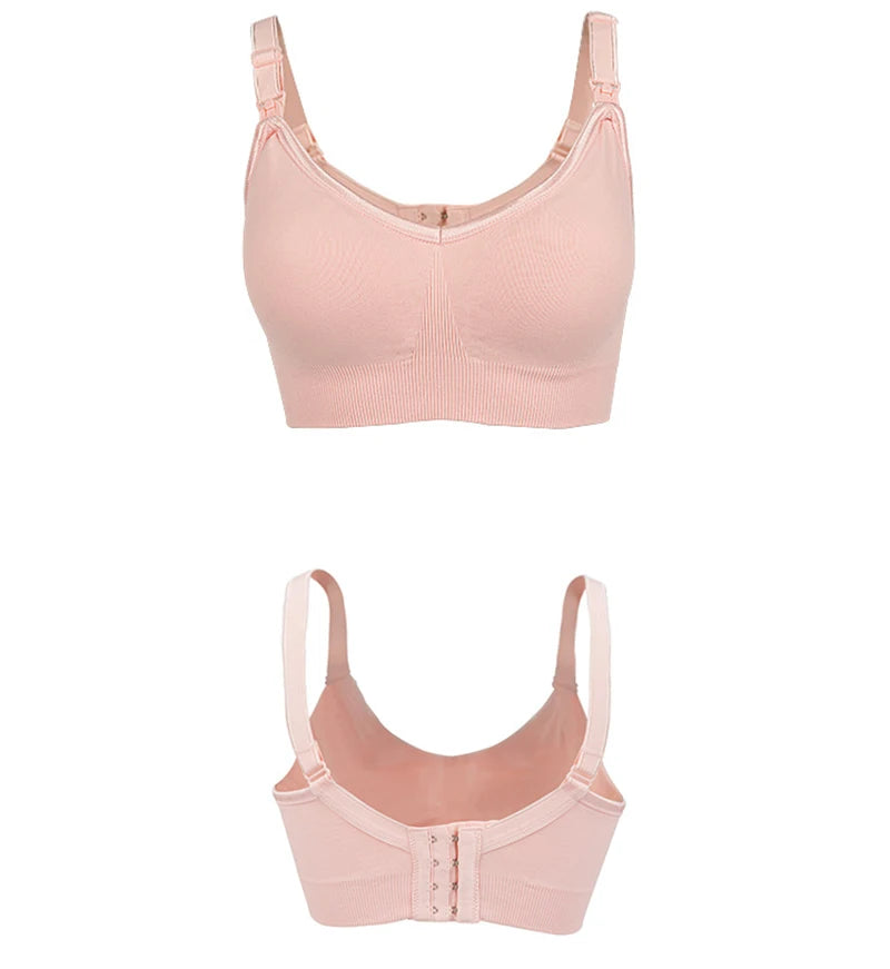 Wireless Maternity Bra Pregnant Women Seamless Prevent Sagging Breastfeeding Bras Push Up Breathable Front Open Nursing Bra Hot