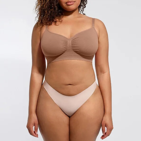 Adjustable Shoulder Straps Breasts Bra Seamless Bras Full Coverage Wireless Push Up Bra For Women Comfort Sculpting Bralettes