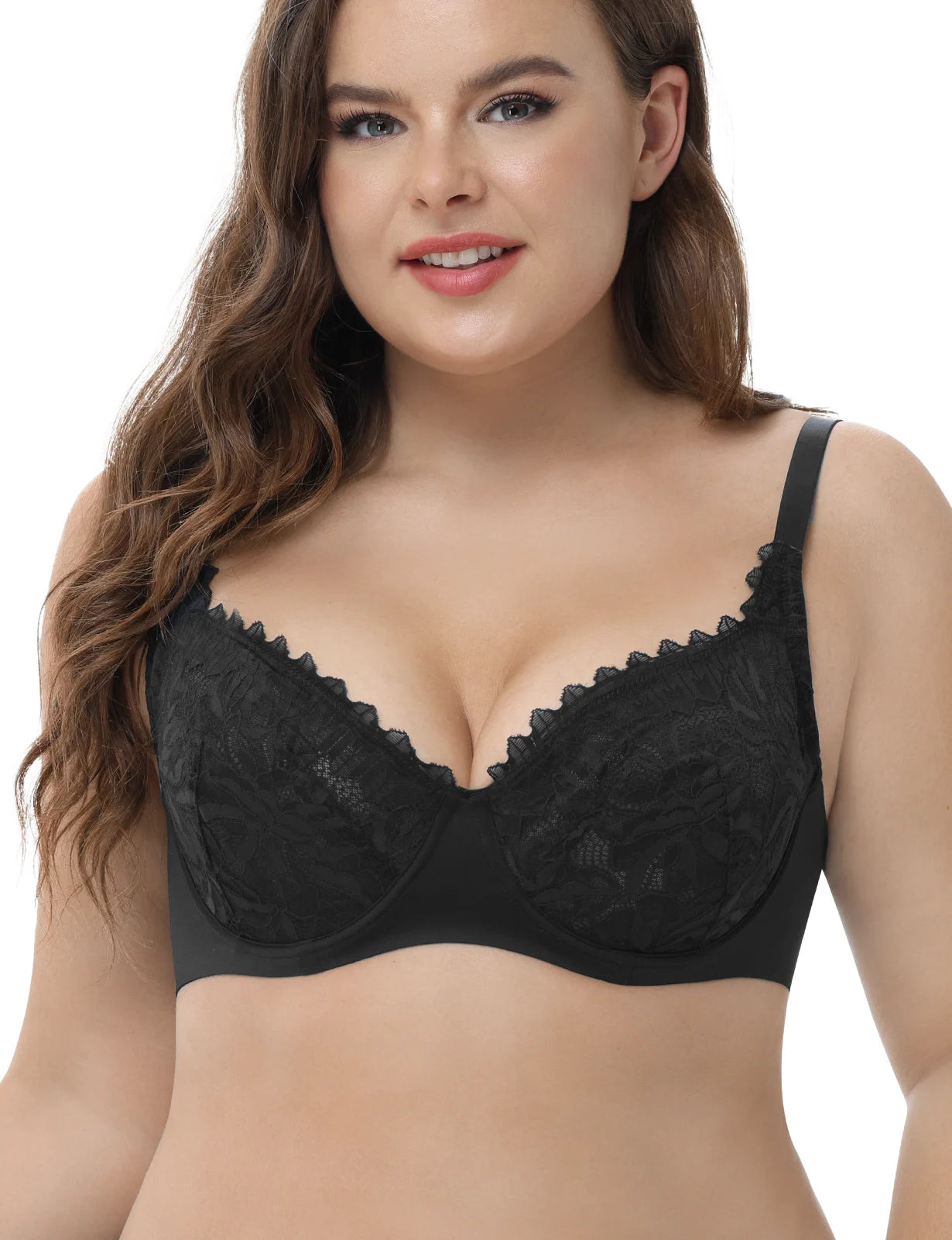 New Mesh Bras For Women Lace Bra Unlined Sexy Lingerie Perspective Bra Underwire Everyday Ultra Thin Bras C D E F G H Cups
