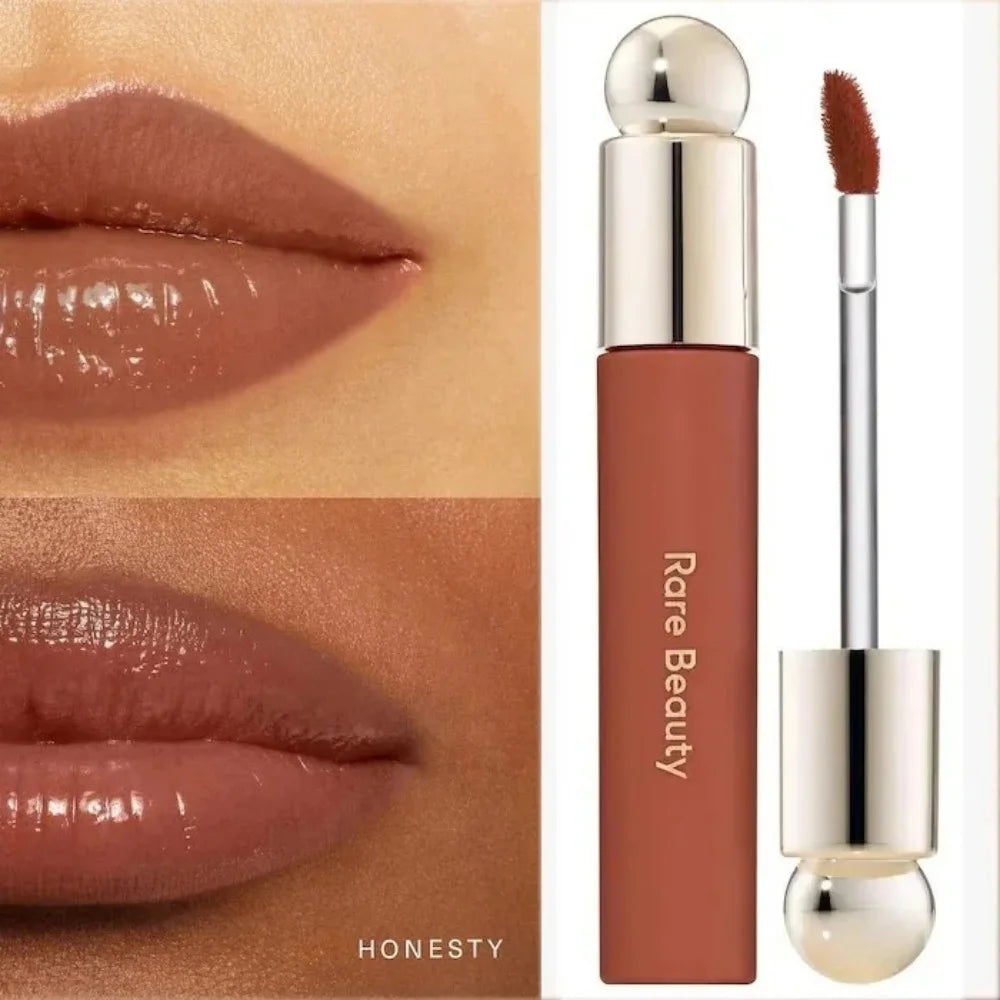 Rare Beauty Lip Gloss Liquid Blush Highly Pigmented Dewy Glow Natural Looking Waterproof Sweatproof Blusher Daily Use Makeup
