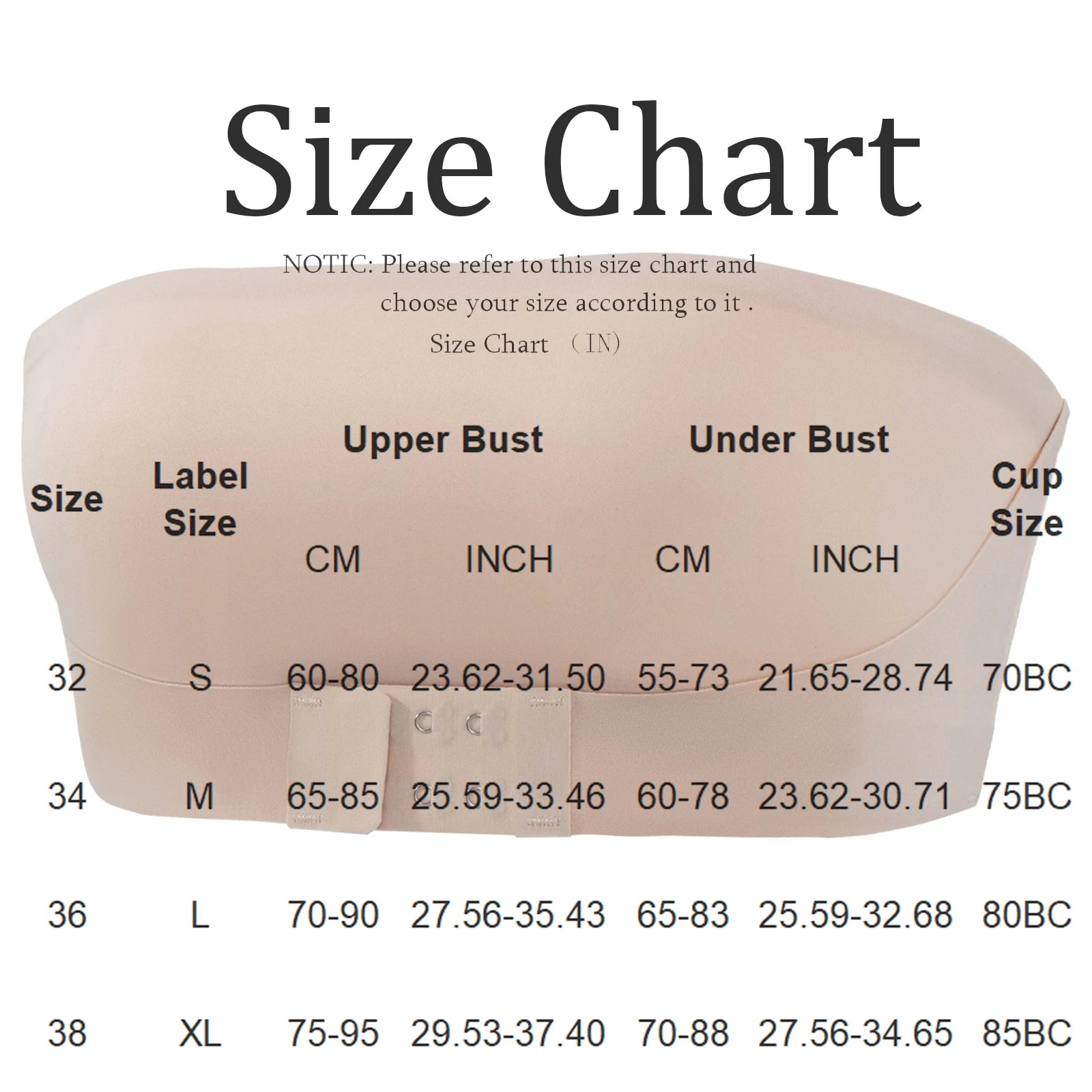 Front-closure Strapless Bra Summer Fashion Seamless Bandeau Sexy Comfortable Push Up Padded Lingerie