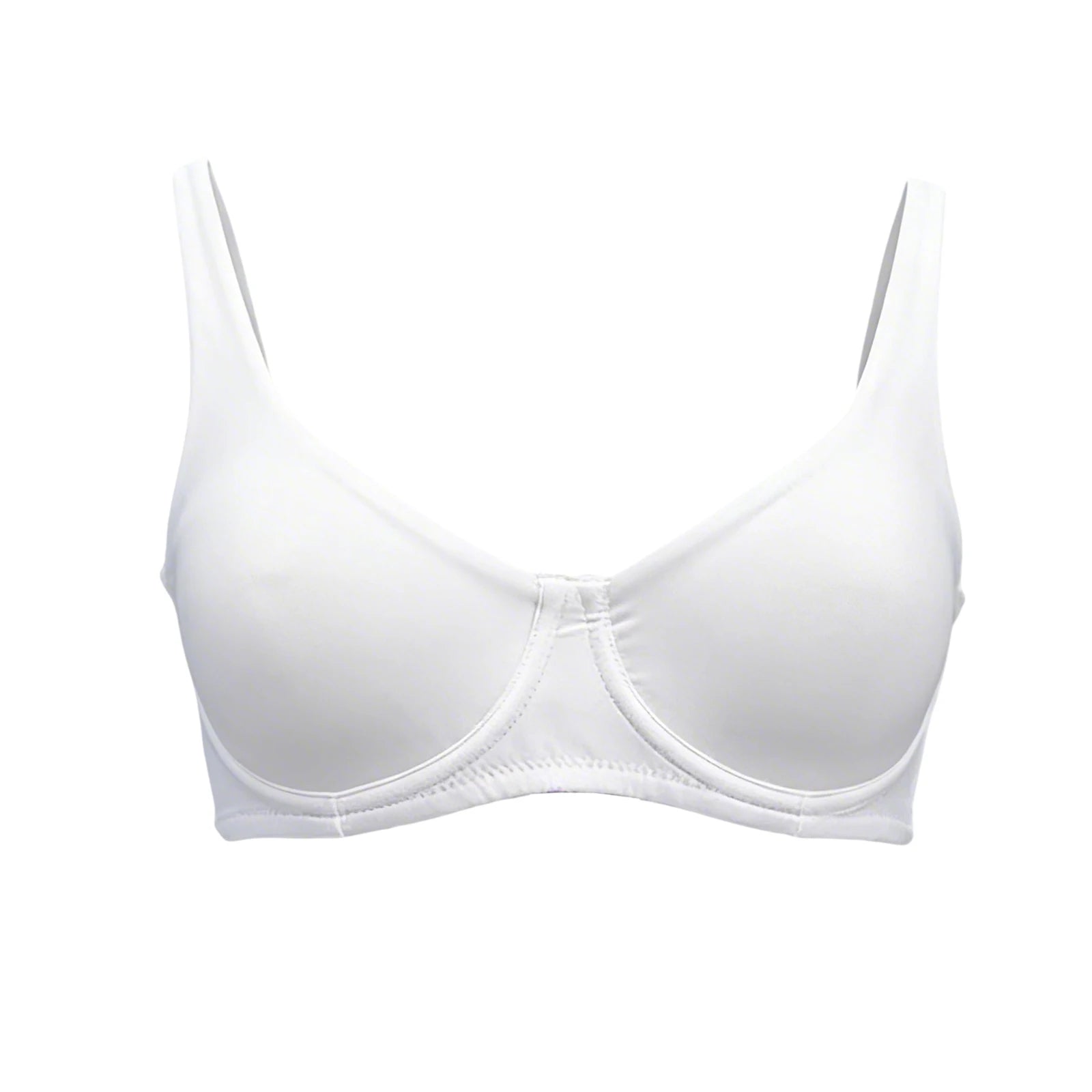 Women's Unlined Balconette Sport Bra Underwire Supportive Plus Size Daily Comfort Smooth Scoop Neck Invisible Under Every Outfit