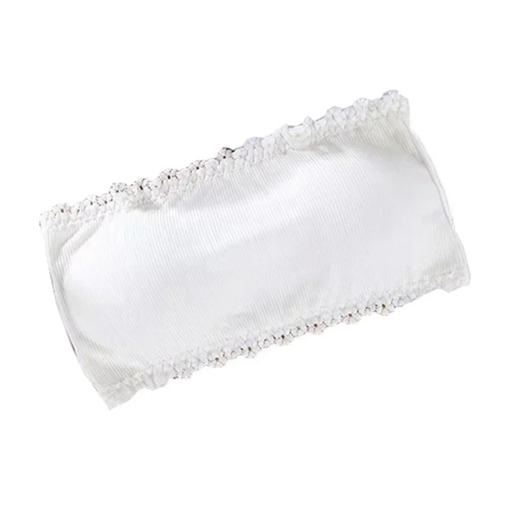 Invisible Strapless Bras Women'S Solid Color Wrapped Chest Sexy Tube Top Underwear Female Beautiful Tank Top Seamless Crop Top