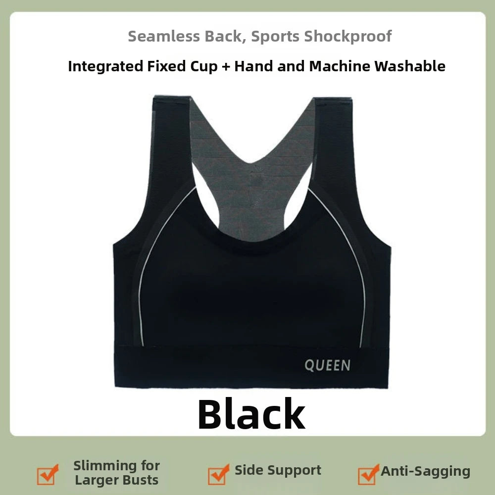 Traceless Wireless U Bra Gathered Breasts Anti-sagging Seamless Bras Lingerie Shockproof Brassiere for Women Running