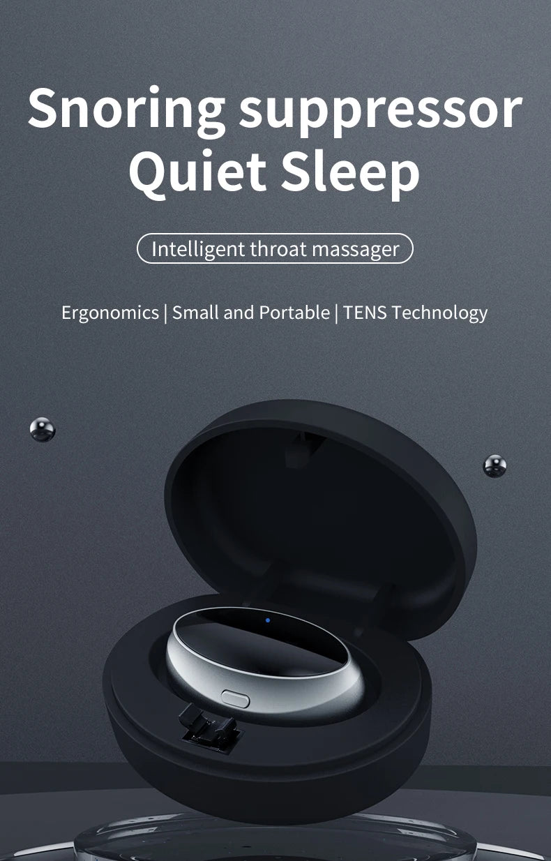 New Smart Anti Snoring Device Stop Snoring Dual Pulse Muscle Stimulator Anti Sleep Snoring Breathing Corrector Health Care