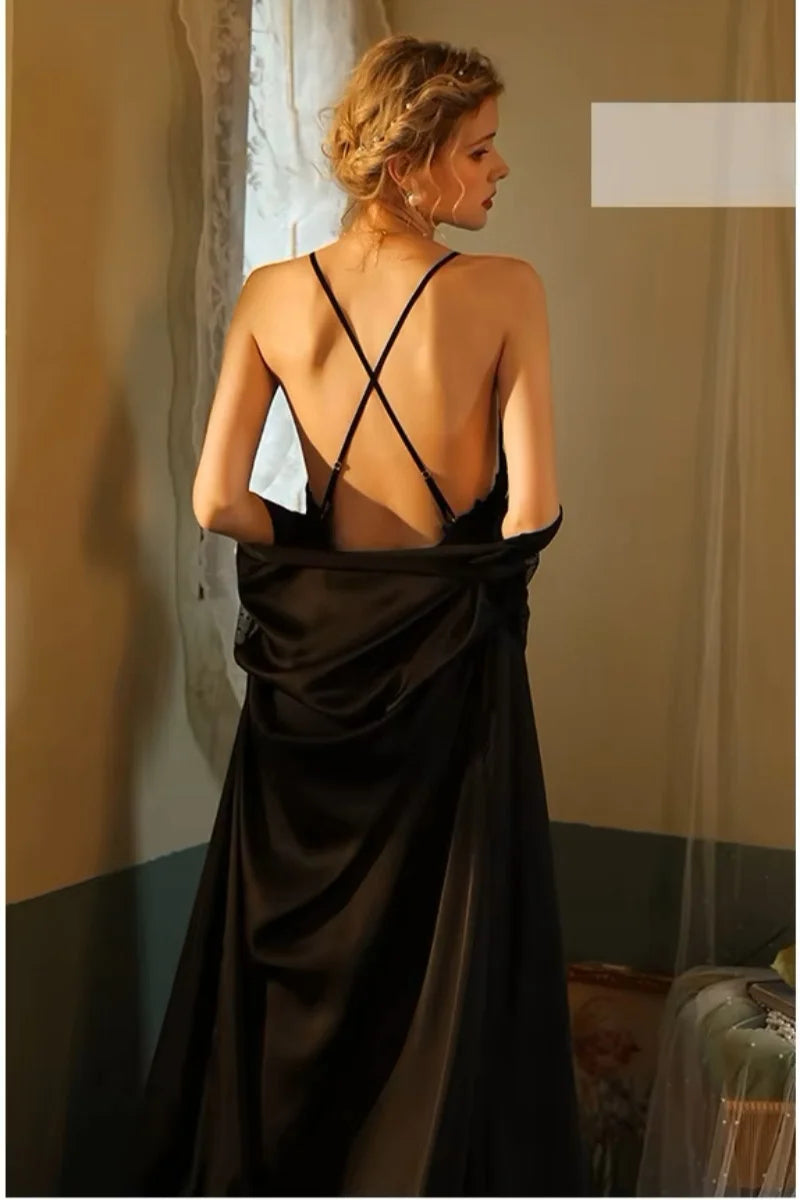 Women Lace Long Bathrobes Nightgown Kimono Robe Sleepwear Sexy Lingerie Nightwear Bride Wedding 2 Pcs Nightdress Robe Set