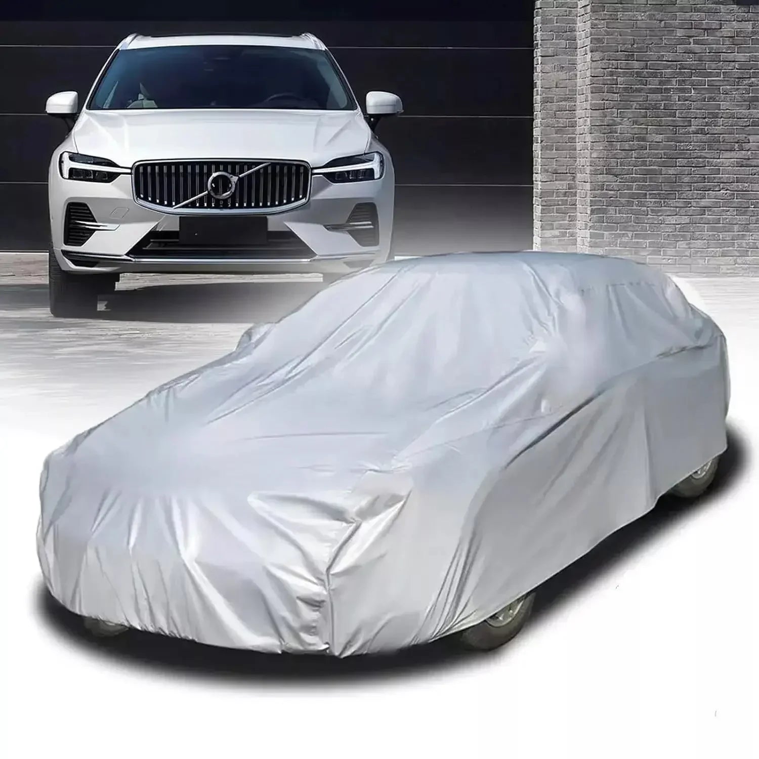 Universal Full Car Cover Portable Outdoor Waterproof UV Protection Anti-Scratch Resistant Car Clothing Auto Dust Cover Accessory