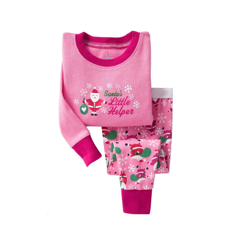 kids pajamas set baby pijama boys animal embroidery sleepwear girls cute 100% cotton soft nightwear children clothing homewear