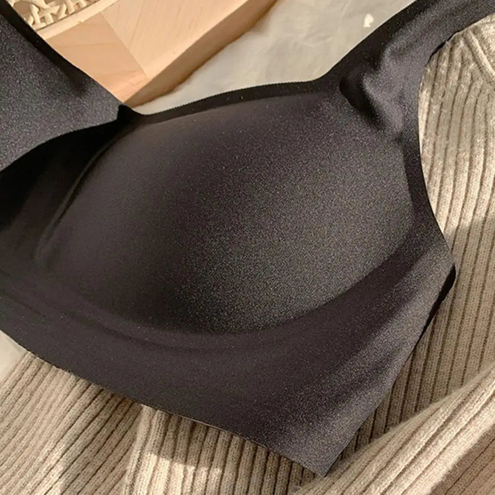 Women Bra Square Neck Wireless No Trace Thin Lingerie Padded Small Breasts Close Together Padded Bra Prevent Sagging Push Up Bra