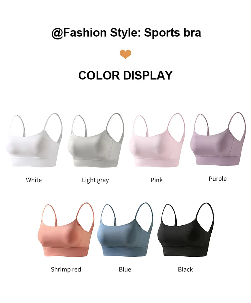 Low Back Sports Bra For Women Low Impact Padded Workouts No Underwire Bralette Beauty Back Yoga Spaghetti Straps Vest Tops