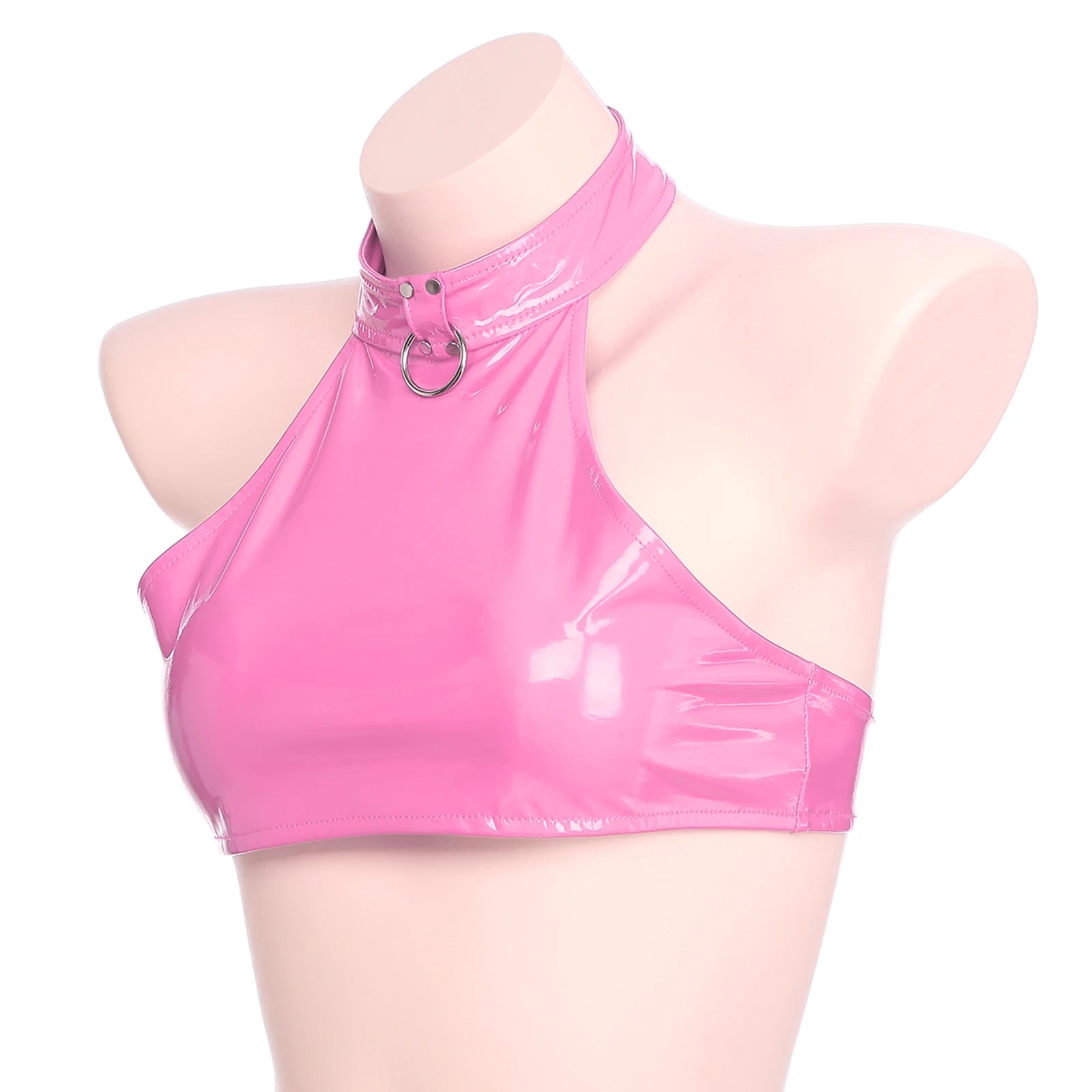 Two-Piece Female Lingerie Set Women Latex Nightclub Outfit Night Club Hot Girl Rave Festival Pole Dance Show Babydoll Costume