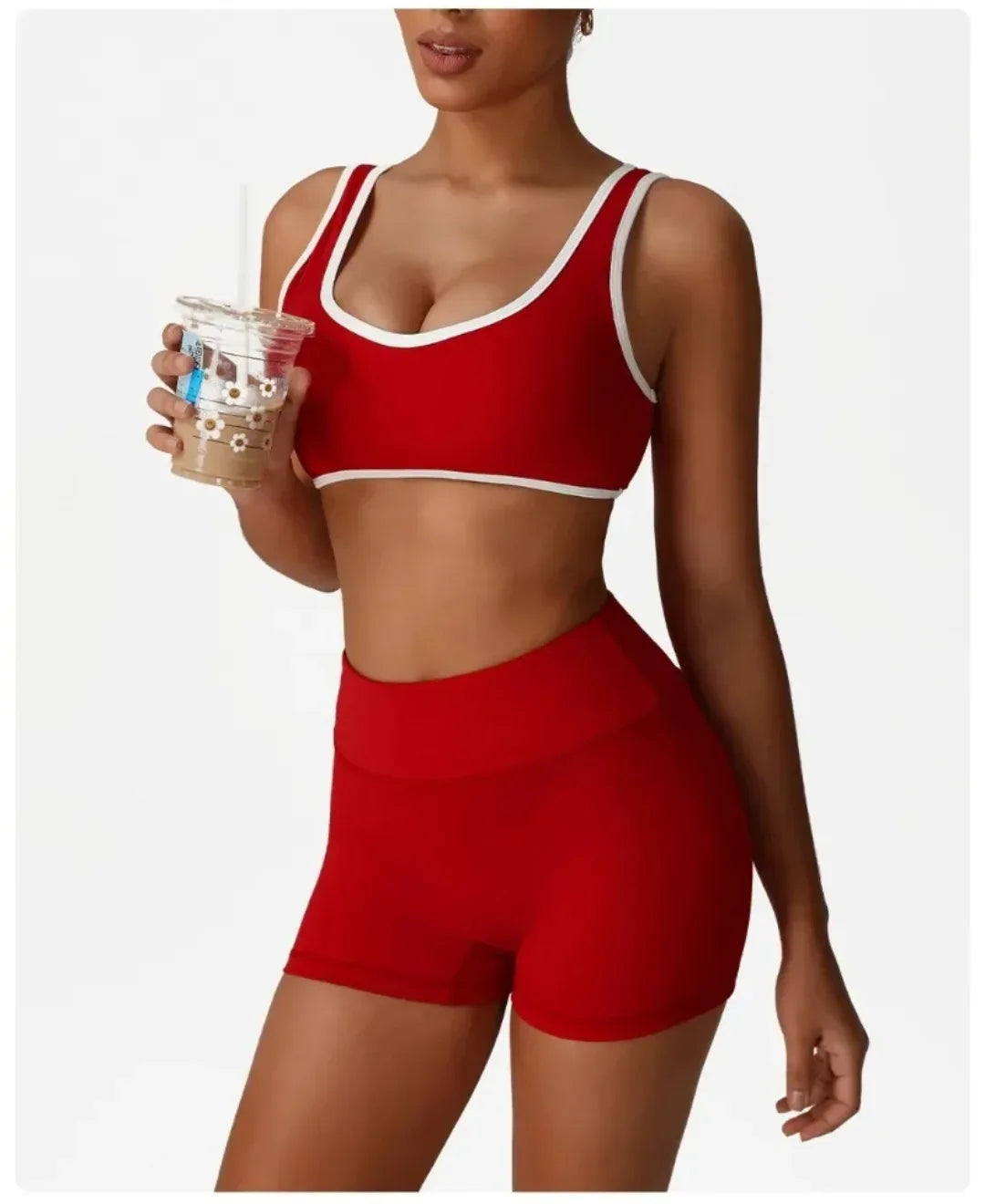 Backless Yoga Bra Quick Drying Shock-proof Fitness Sports Bra High Waist Butt Lifting Flared Pants Casual Workout Gym Yoga Bra
