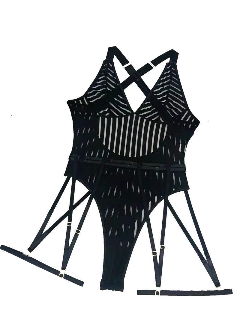 Sexy Strip See Through Lingerie Bodysuit Seductive Erotic Eco-Friendly Packing