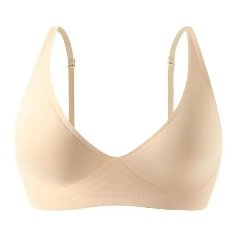 Plus Size Seamless Bra Full Coverage Wireless Comfortable for Large Bust Daily Wear