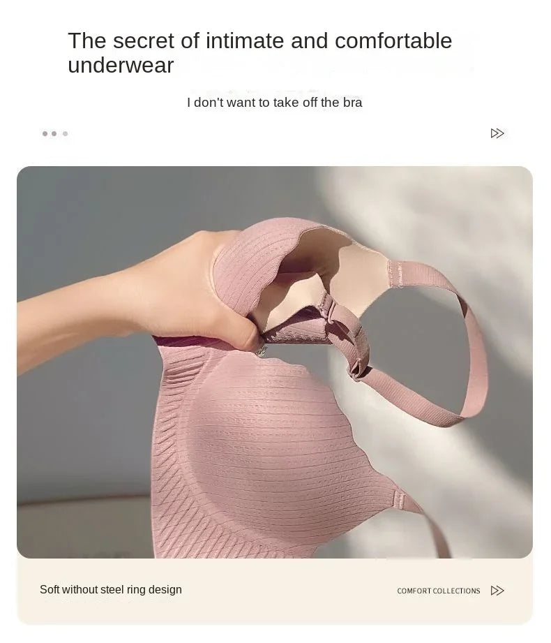 Ultra Thick 6CM Push up Bra for Small Chest Padded No Steel Ring Comfortable Sexy Lift Lingerie Flat Chest Women