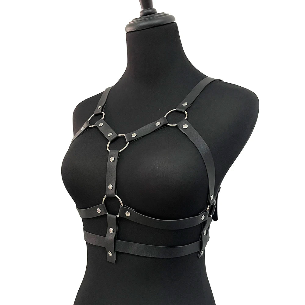 Sexy Lingerie for Women Chest Harness Corset Bra Cage Suspenders Goth Top Sword Belts Bondage Harness Belt Couple Underwear