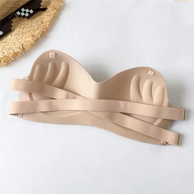 Invisible Sexy Strapless Bra Invisible Push Up Bralette Lingerie Underwear Seamless Wireless Solid Without Straps Bras Yoga Bra
