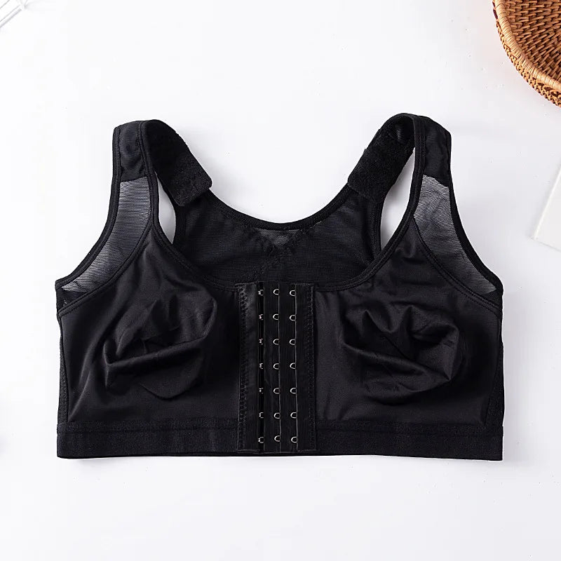 Large Size Sexy Front Closure Bra Wire Free Brassiere Intimates Women's Push Up Bralette Underwear Female Unlined Bras Lingerie