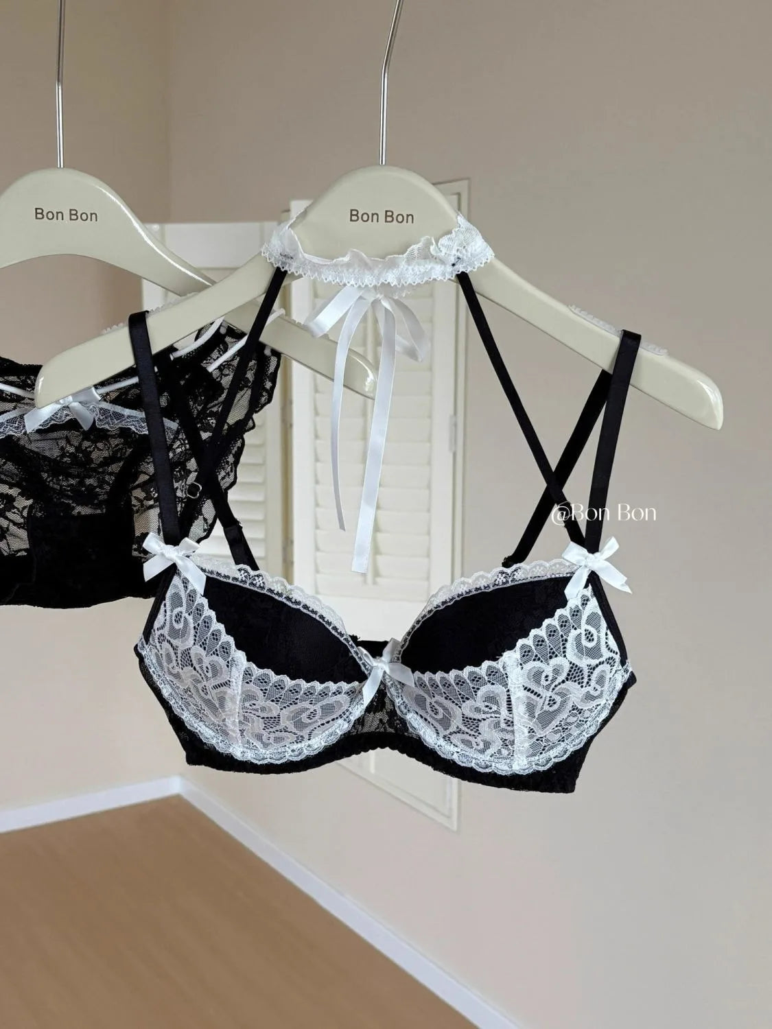 Women's Lingerie Set Lace Bra and Panty Sets 2 Piece Lace Push Up With Wireless  Babydoll Outfits