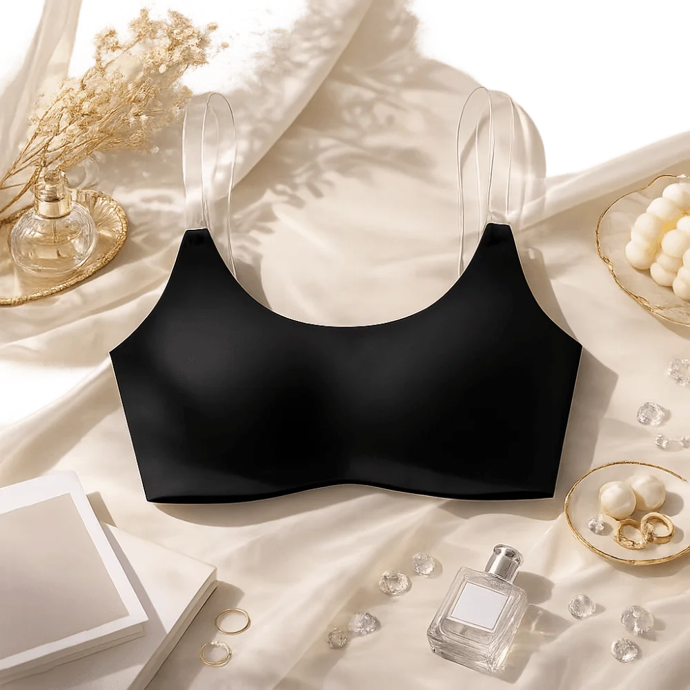 Lingerie Invisible Strap Wireless Bra Backless Seamless Strapless Bra Gathered Thin Cup Push-Up Bra Backless Clothing