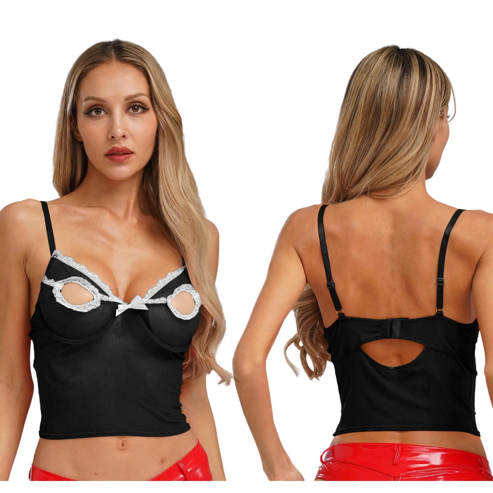 Women Bare Breast Exposed Cut Out Lace Bra Exotic Lingerie Porno Open Cup Bra Hollow Out Pad-free Underwired Brassier Vest Tops