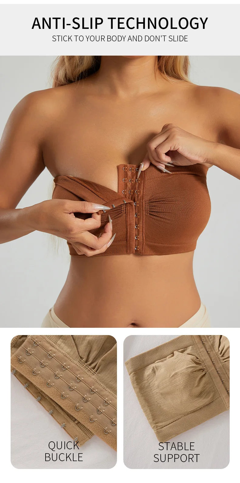Strapless Bras For Women No Underwire Seamless Bralettes For Women Wireless Bra Soft Support Everyday T Shirt Bras Strapless Top