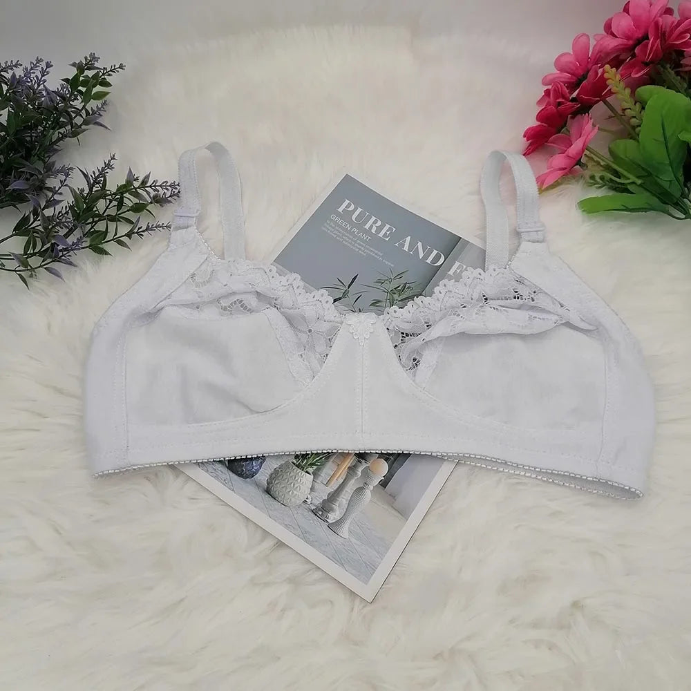 Lace Sexy BraS For Women Wire Free Bras Cotton Thin Brassiere Female Confortable Underwear 75-100 C D Cup C31