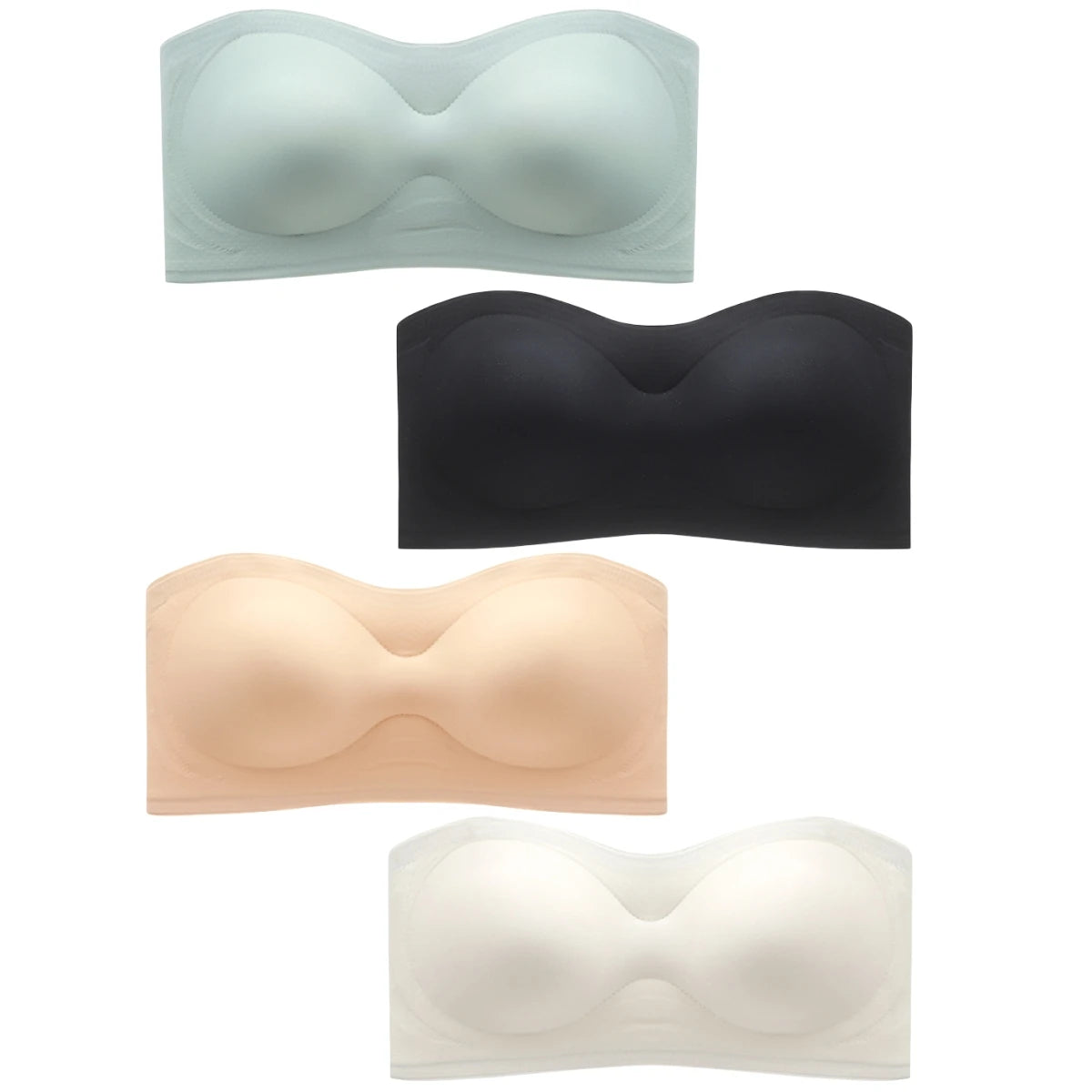 Strapless Bras For Women Seamless Underwear Push Up Non-wire Bra Tube Crop Tops Summer Comfort Female Lingerie Padded Top