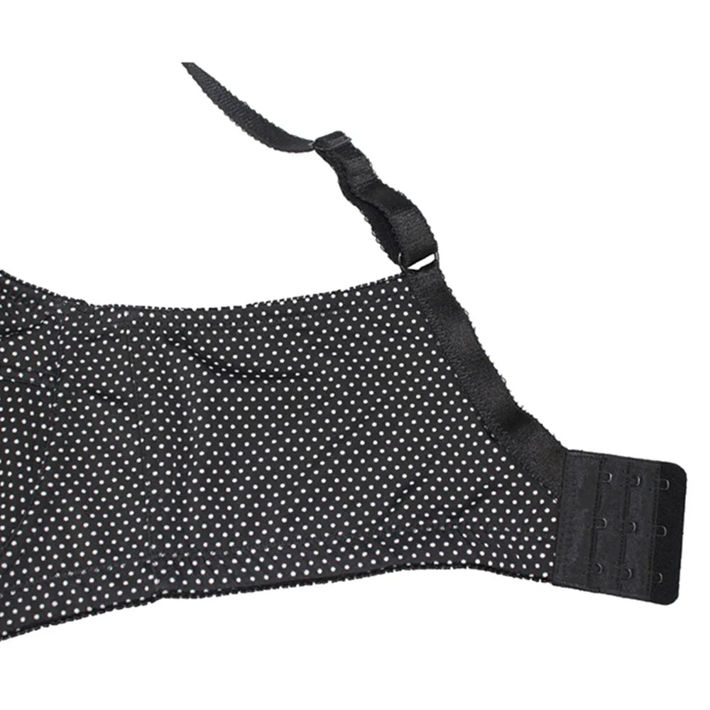 Mierside D0295 Fashion Polka Dot Women's Bra Plus size Bra Lingerie Gray/Black/Brown C/D/DD/DDD/E/F/G