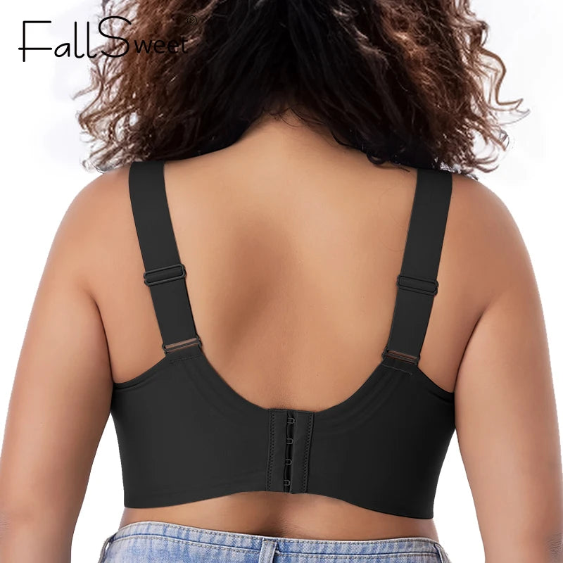 Wireless Bras for Women Seamless Full Coverage Bra No Underwire Soft Push Up Everyday Bralette