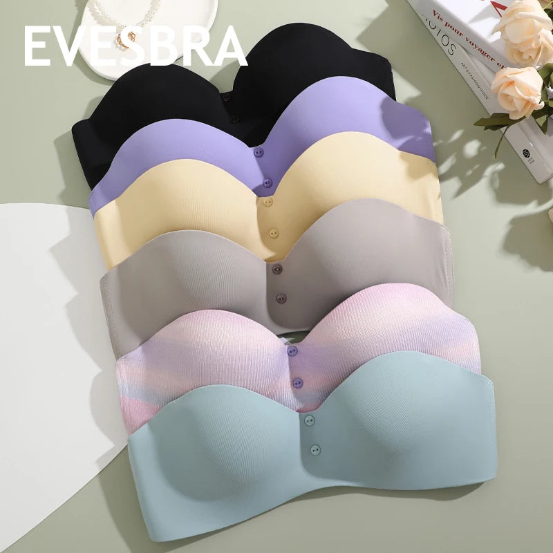 Seamless Sexy Bras Women Invisible Brassiere Adjustable Push Up Bras Female Comfortable Underwear Laides Solid Color Lingerie