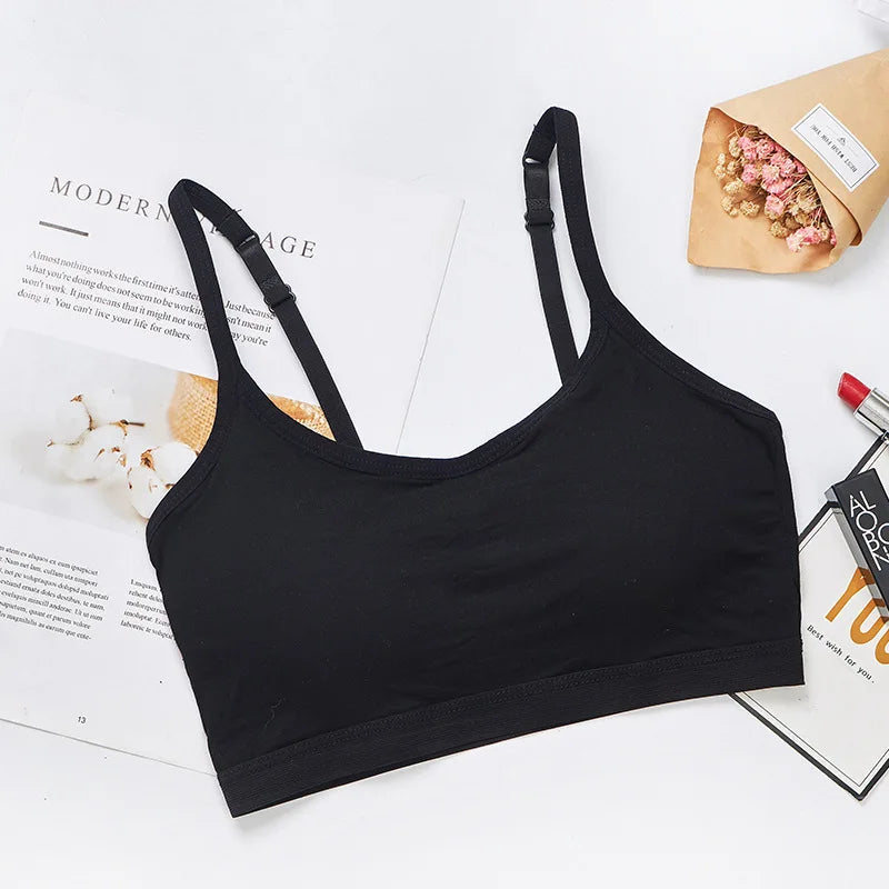 Sports Sexy Bra for Women Girl's Tank Crop Top Seamless Underwear Padded and Non Steel Ring Comfortable Nylon Running Yoga Bra