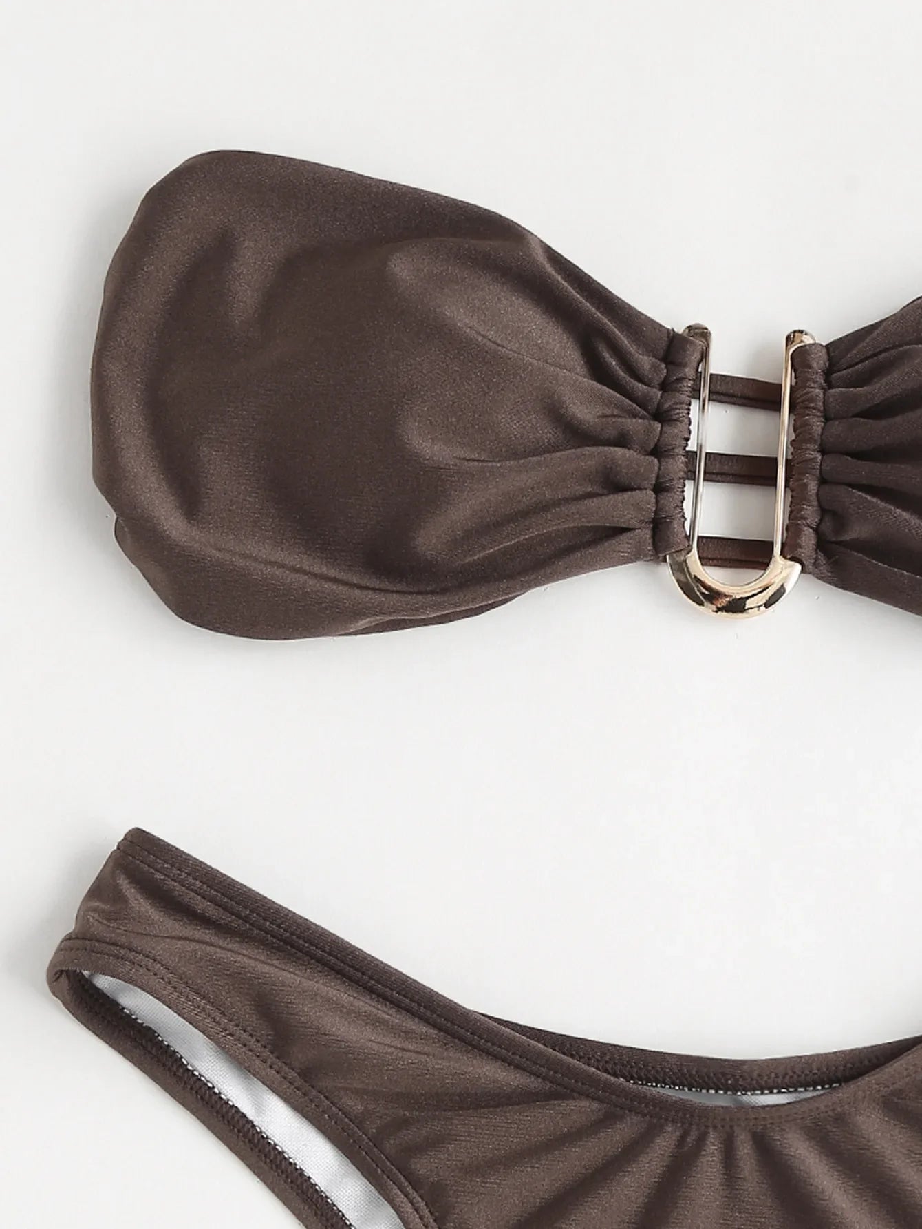 Sexy Women Bikini Brazilian Swimsuit Push-up Bra Bikini Set Two Piece Swim Suit Swimwear High-waisted Beachwear Solid Bathing