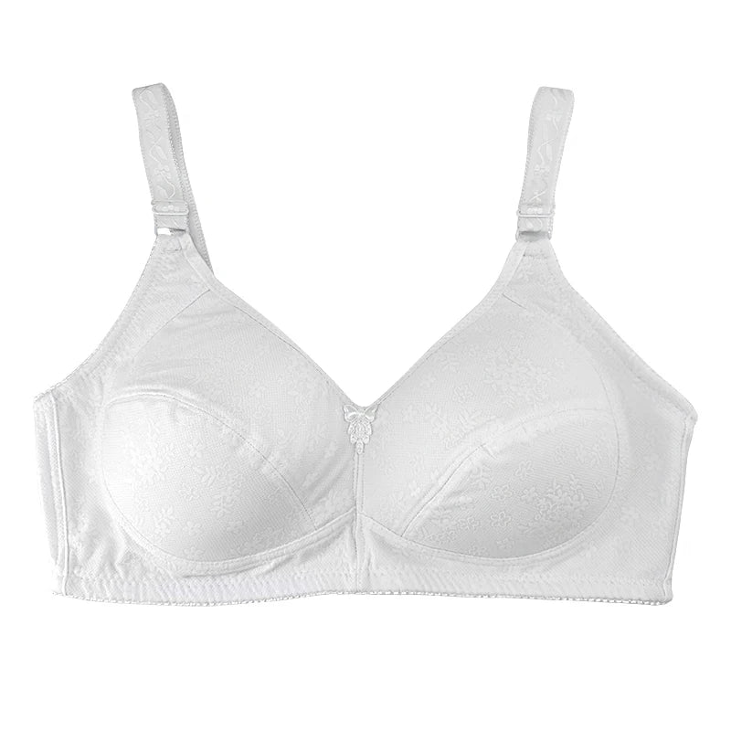Plus Size Wireless Bra Full Coverage Soft Comfort Bras for Women Side Support Underwear No Underwire Brassiere Breathable